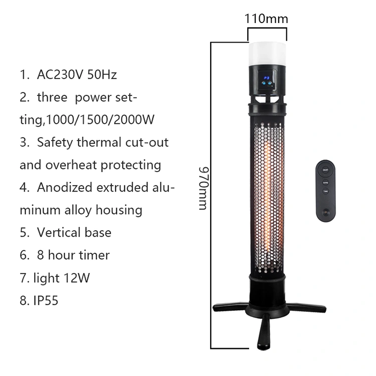 Patio Heater with LED Light